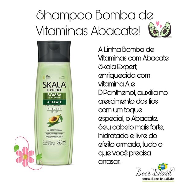 Shampoo Bomba de Vitaminas Abacate 325 ml