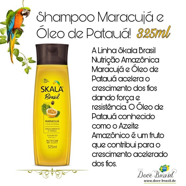 Shampoo Maracuja e Oleo de Pataua 325ml
