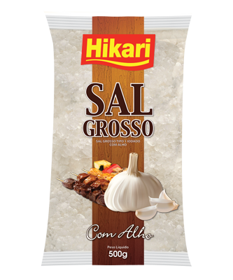 Sal Grosso c/ Alho 500g Hikari