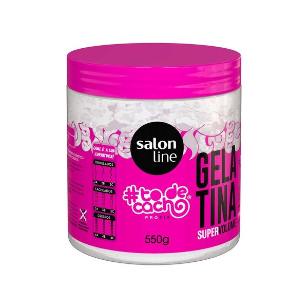 Gelatina #todecacho Super Volume Salon Line 550g