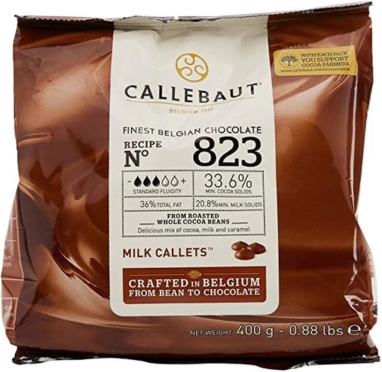 Chocolate Belga Leite 823 - 400G - Callebaut