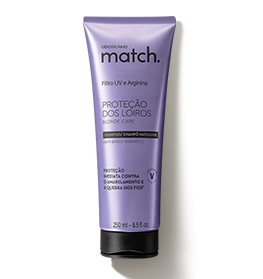 Match Shampoo Proteção dos Loiros, 250ml
