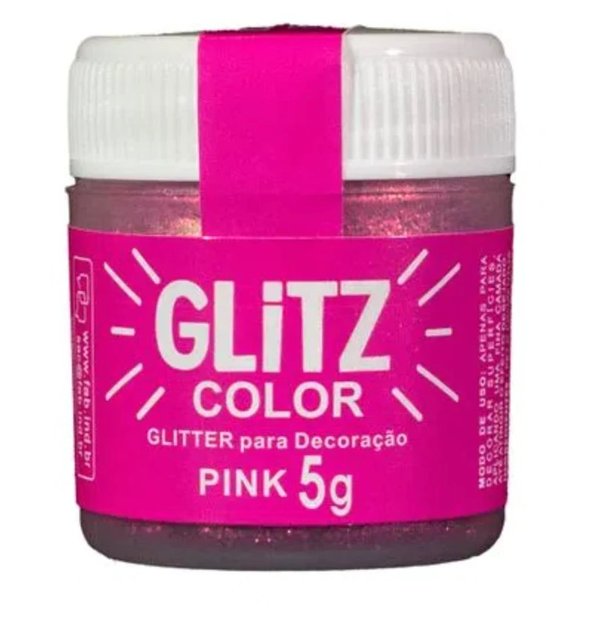 Pó Decorativo Color Glitz Pink 5g - FAB